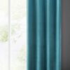 Velvet Ringgordijn - Turquoise