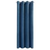Velvet Ringgordijn - Royal Blue
