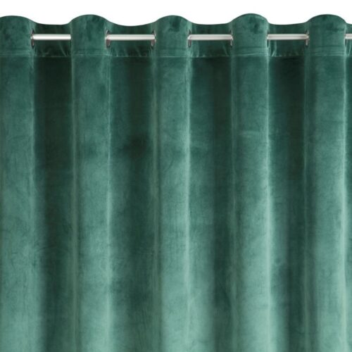 Velvet Ringgordijn - Teal