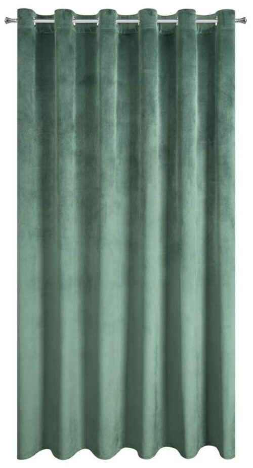 Velvet Ringgordijn - Teal
