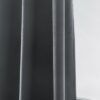 Donkergrijs velours gordijn met ringen ZKMR-11