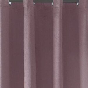 Lila velours gordijn met ringen ZKMR-05
