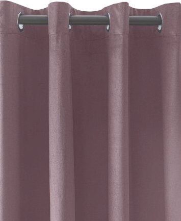 Lila velours gordijn met ringen ZKMR-05