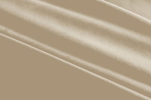 Beige fluwelen gordijn met ringen ZKMR-11