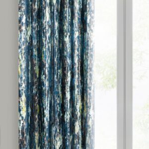 Velours gordijn met metallic print ZKNJ-01