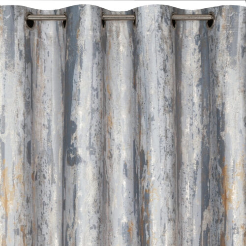 Velours gordijn met metallic print ZKNJ-02