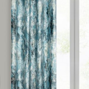 Velours gordijn met metallic print ZKNK-03