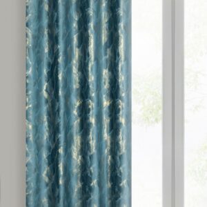 Velours gordijn met metallic print ZKNL-02