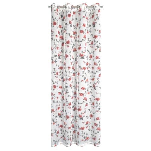 Gordijn met bloemenprint ZKPS-01