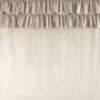 Velours Gordijn met Ruches - Champagne