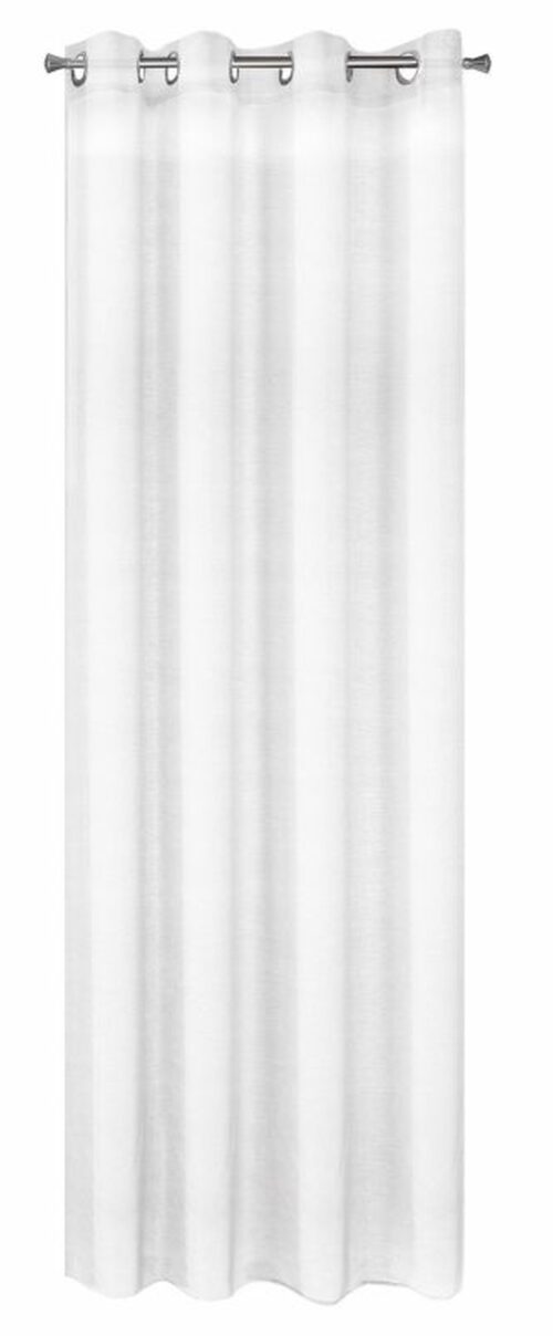 Vitrage gordijn met ringen wit ZKXW-04