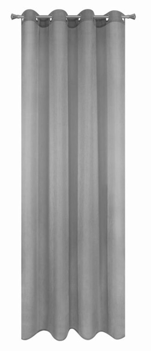 Vitrage gordijn met ringen grijs ZKXW-06 OP=OP