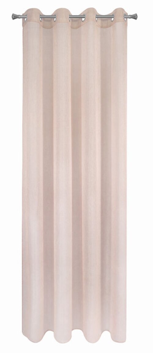 Vitrage gordijn met ringen poederroze ZKXW-10 OP=OP