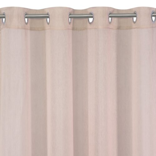 Vitrage gordijn met ringen poederroze ZKXW-10 OP=OP