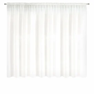 Extra brede vitrage (350cm) - Wit