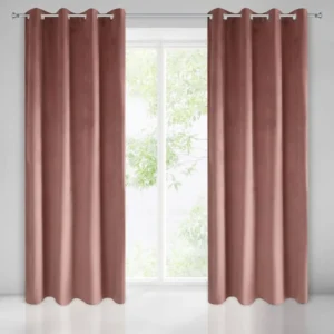 Velours gordijn met ringen ZKXX-10