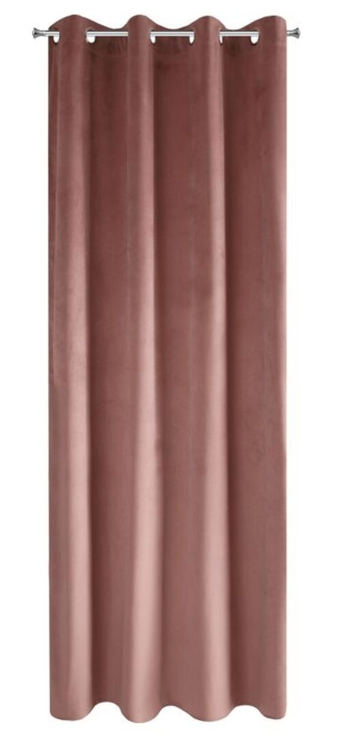 Velours gordijn met ringen ZKXX-10