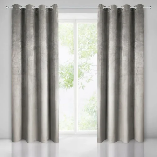 Velours gordijn met ringen ZKXX-09