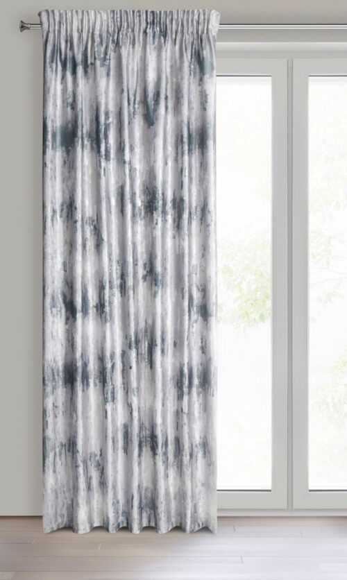 Velours gordijn met metallic print ZLD-01