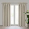 Verduisterend Plooigordijn met Linnenlook - Beige