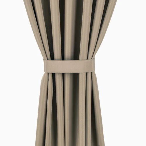 Waterdicht Buitengordijn met Ringen - Taupe (200cm hoog)