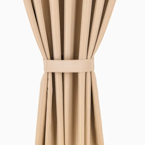 Waterdicht Buitengordijn met Ringen - Camel (200cm hoog)