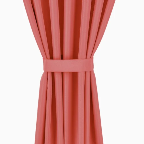 Waterdicht Buitengordijn met Ringen - Koraal (200cm hoog)