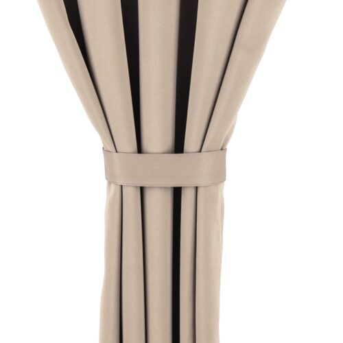 Waterdicht Tuingordijn met Tunnel - Beige (200cm hoog)