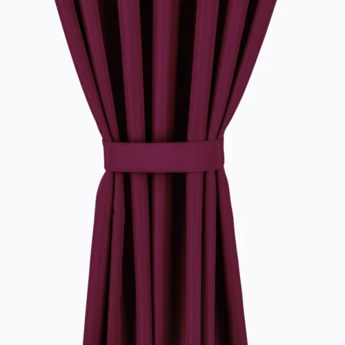 Waterdicht Tuingordijn met Afneembare Lussen - Bordeaux (190cm hoog)