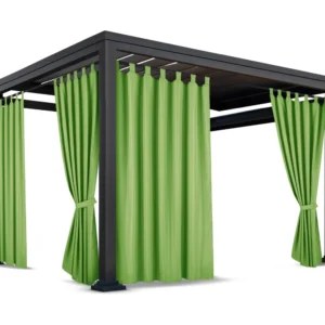 Waterdicht Tuingordijn met Lussen – Groen (190cm hoog)