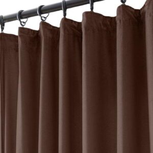 Chocolade velours plooigordijn ZMR-08