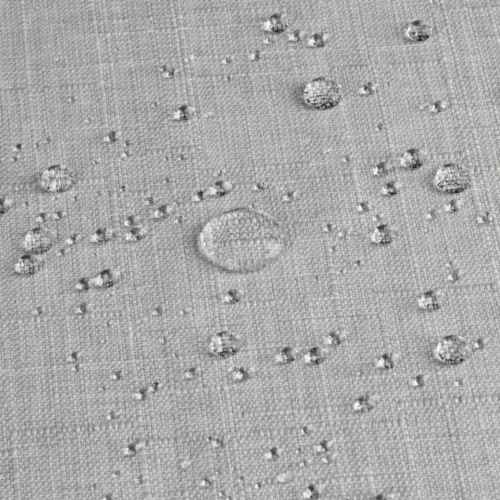 Waterdicht Buitengordijn Linnenlook - Grijs (260cm hoog)