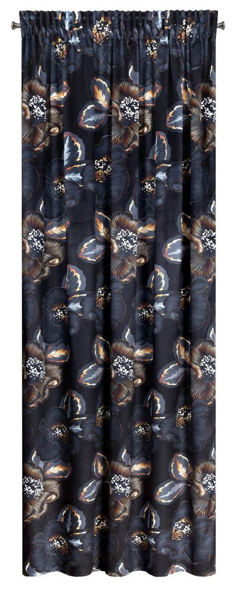 Velours gordijn met print ZWP-02