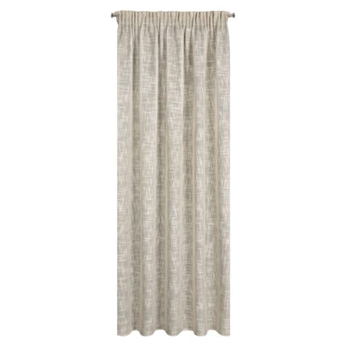 Beige Linnenlook Plooigordijn met Structuur