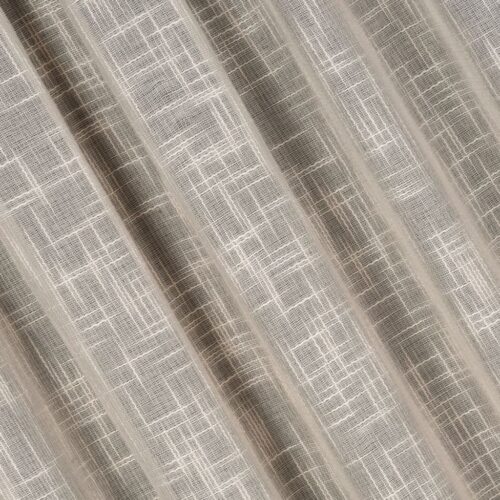 Beige Linnenlook Plooigordijn met Structuur
