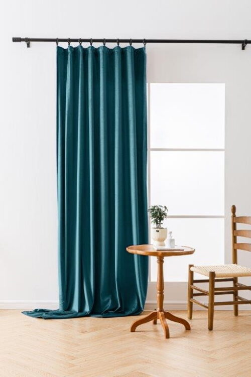 Velours plooigordijn ZMR-09
