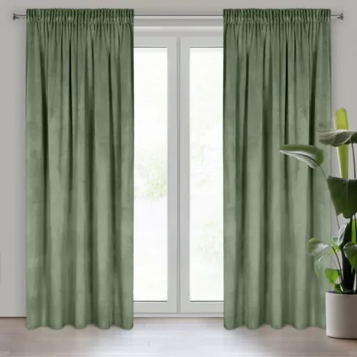 Velours plooigordijn ZYQ-17